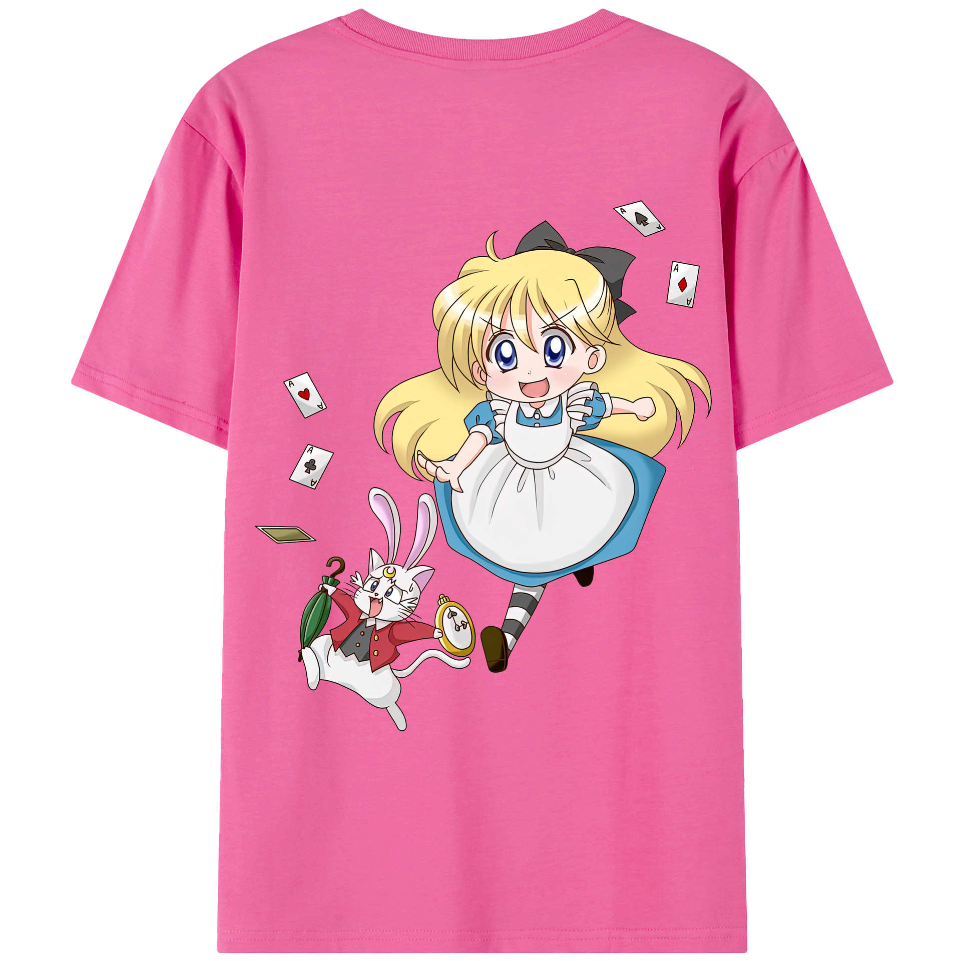 （画像用） 美少女戦士セーラームーン 愛野 美奈子 あいの みなこ Sailor Moon Aino Minako レディース半袖Tシャツ(バックプリント)